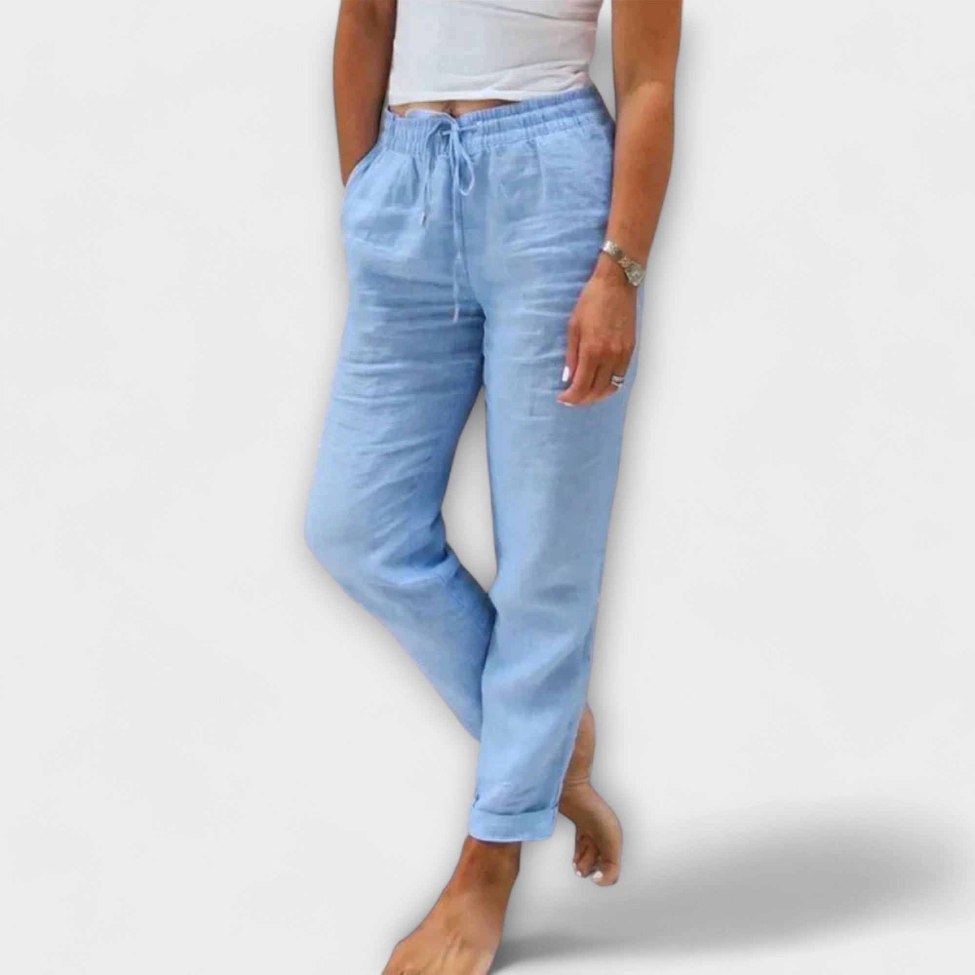 Séraphine™ | Stacy – Pantalon léger en lin