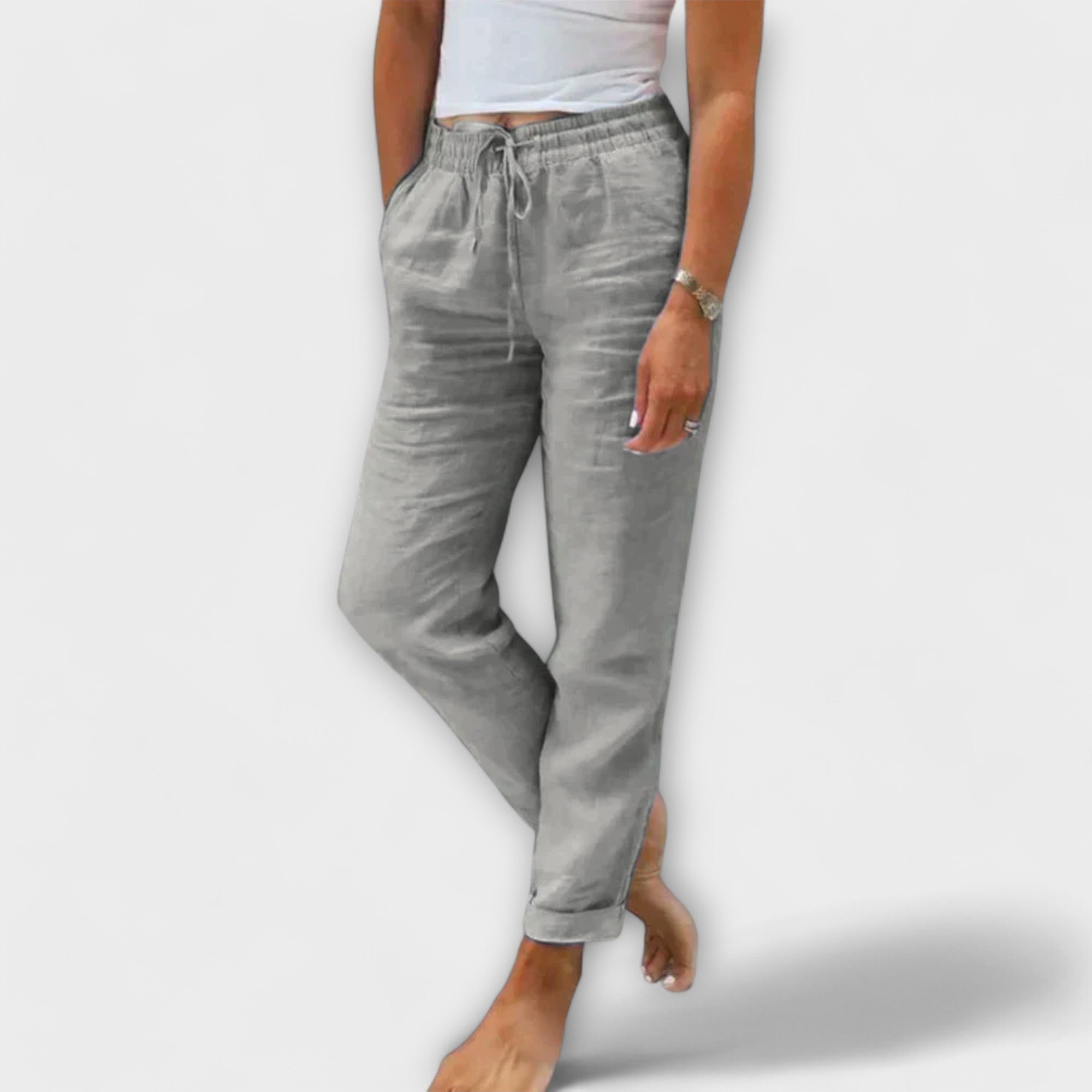 Séraphine™ | Stacy – Pantalon léger en lin