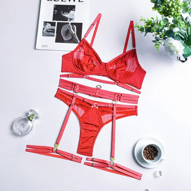 Séraphine™ | Ensemble de lingerie de luxe 3 pièces