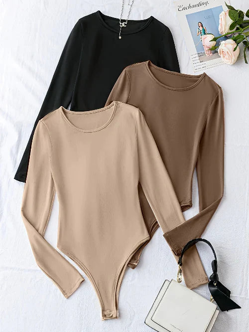 Séraphine™ | Pack de 3 bodysuits à manches longues pour femmes
