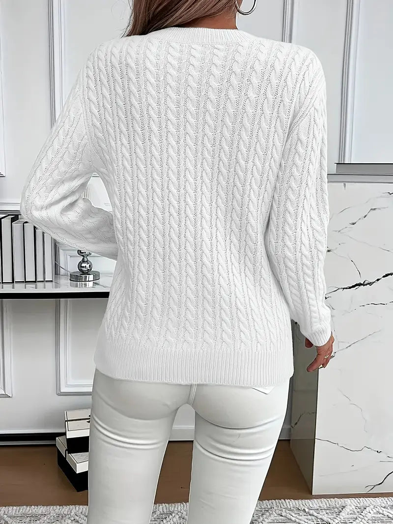 Séraphine™ | Zoe | Pull en tricot à câble