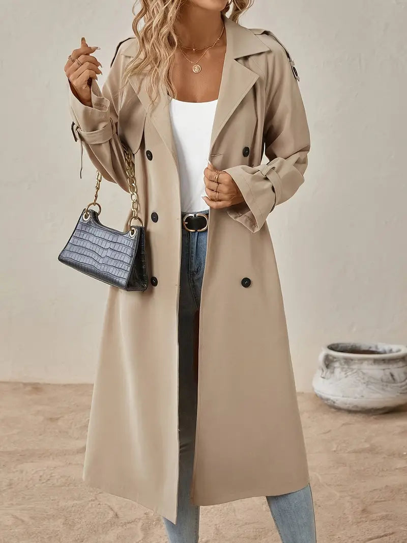 Séraphine™ | Manteau trench long premium pour femmes à boutons - Joelle