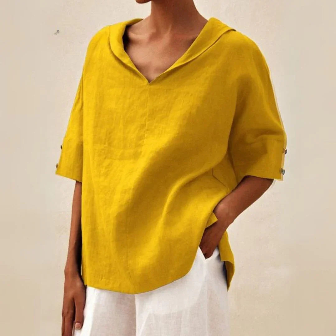 Séraphine™ | Chemise en lin essentielle pour femmes d'été