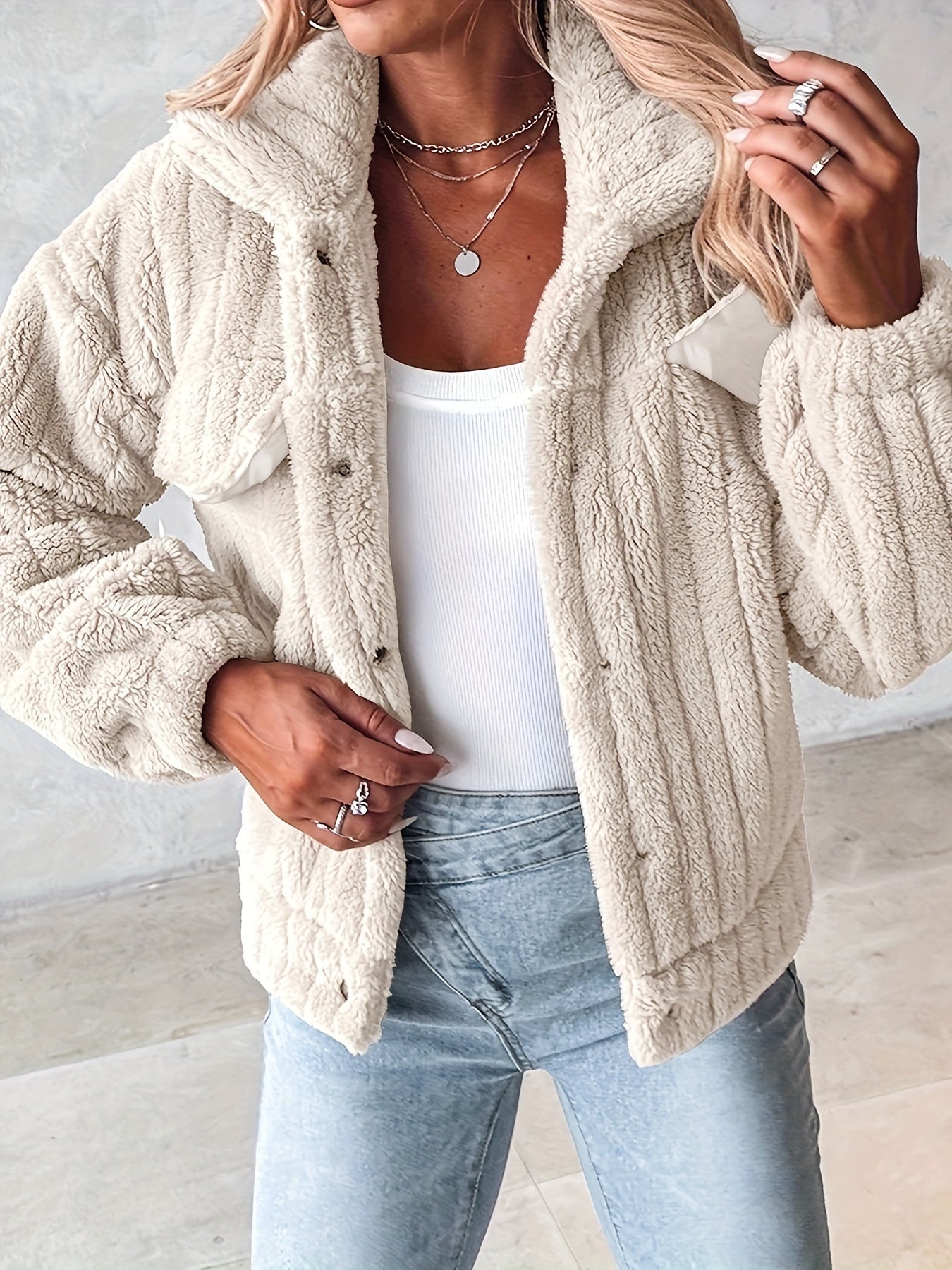 Séraphine™ | Veste teddy douce