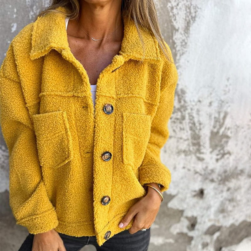 Séraphine™ | Veste en sherpa à boutons