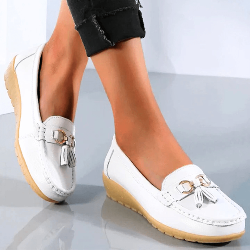 Séraphine™ | Chaussures Femme | Mocassins en Cuir Élégants | Mocassins Confortables