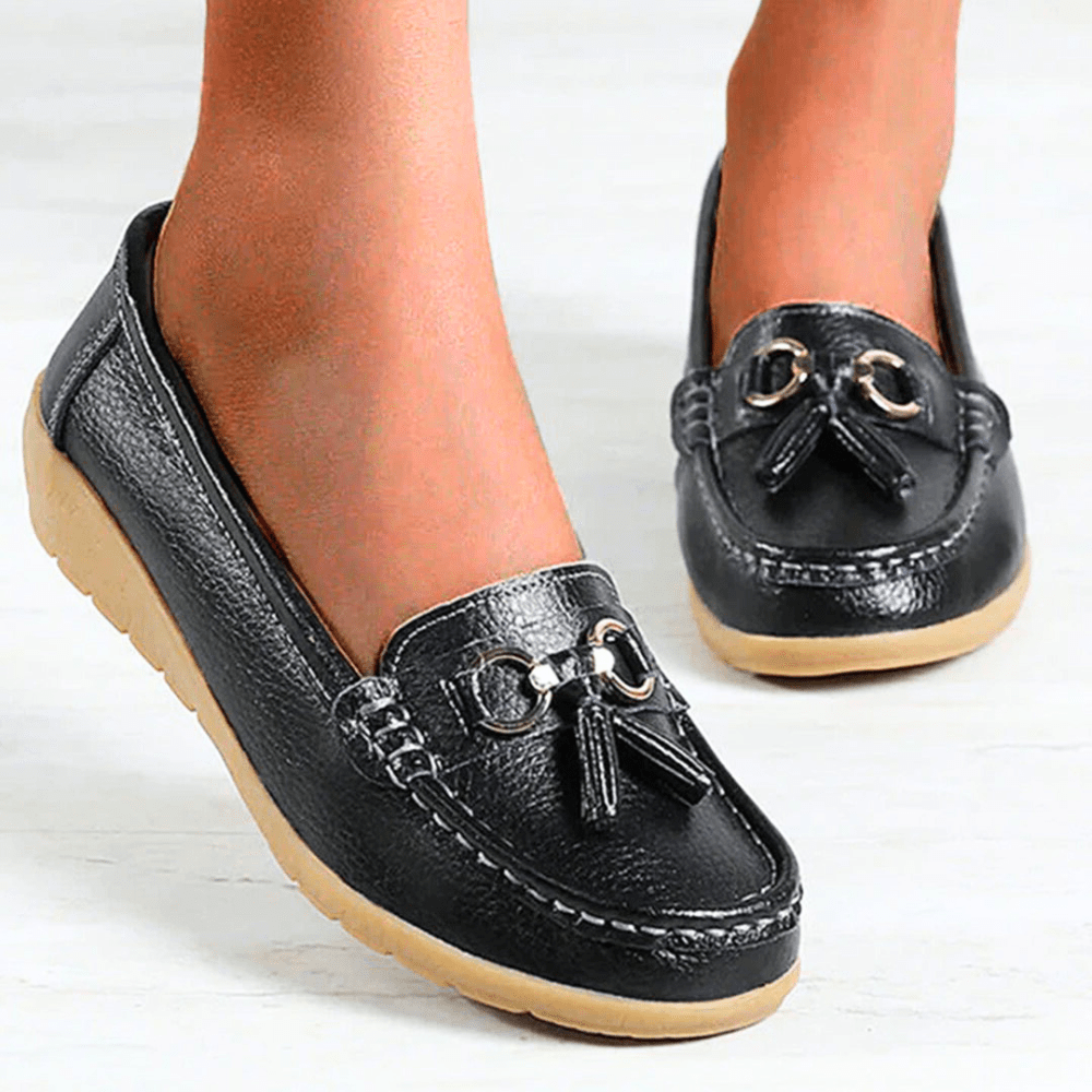 Séraphine™ | Chaussures Femme | Mocassins en Cuir Élégants | Mocassins Confortables