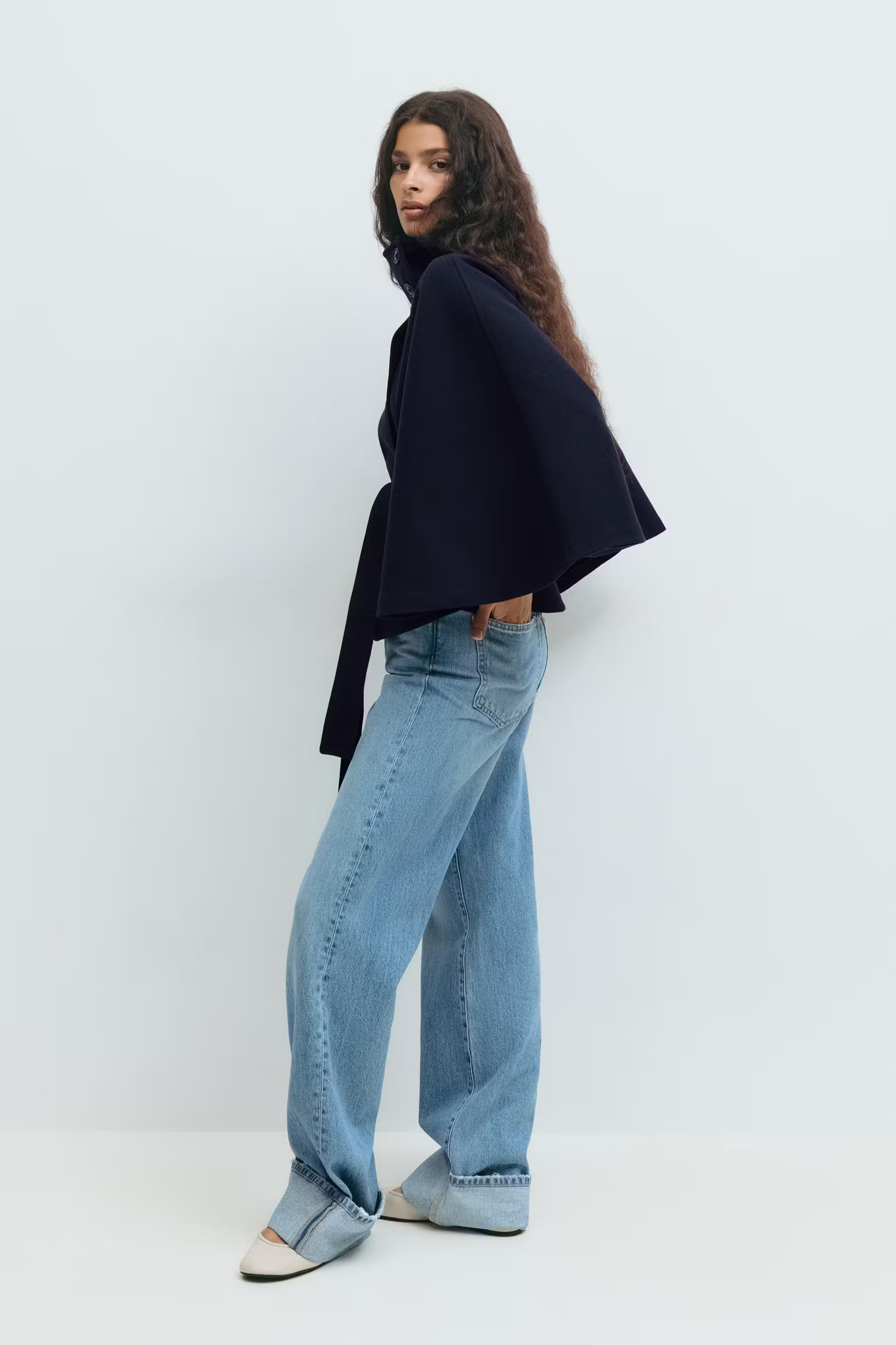 Séraphine™ | Veste Cape à Ceinture