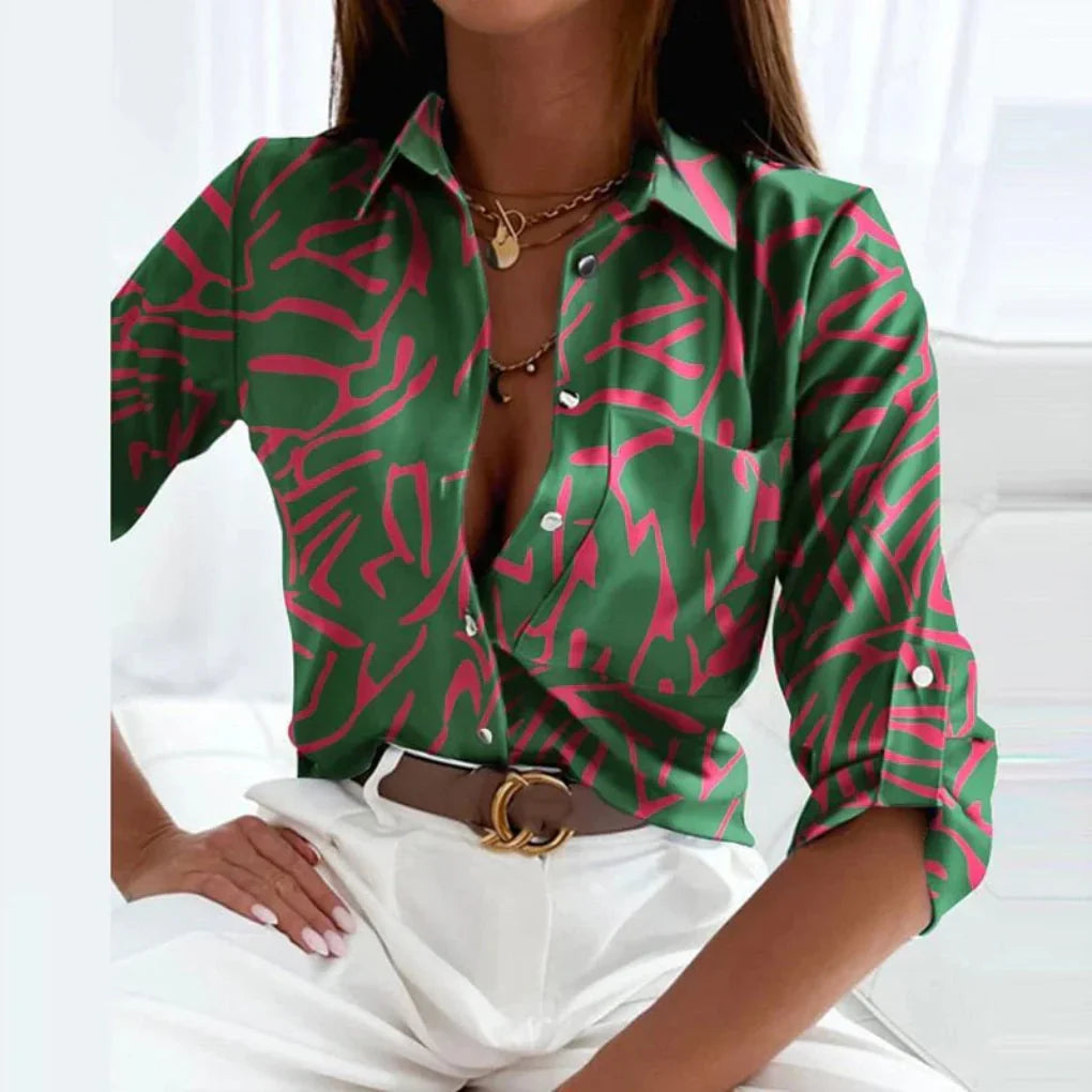 Séraphine™ | Blouse pour femmes avec col pointu sur mesure
