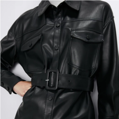 Séraphine™ | Manteau Trench en Cuir pour Femmes - Isabella