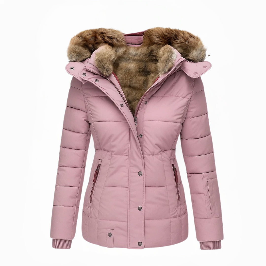 Séraphine™ | Anna | Manteau d'hiver avec doublure en fausse fourrure