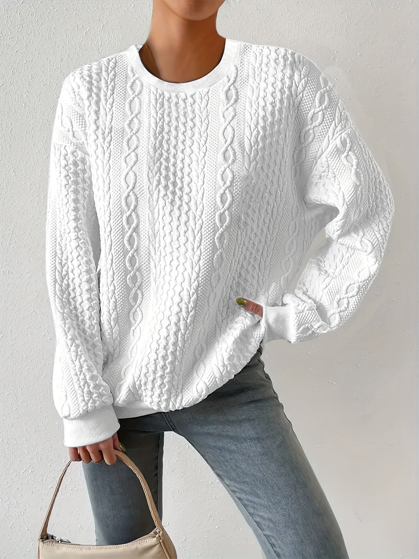 Séraphine™  | Pull torsadé classique pour femmes