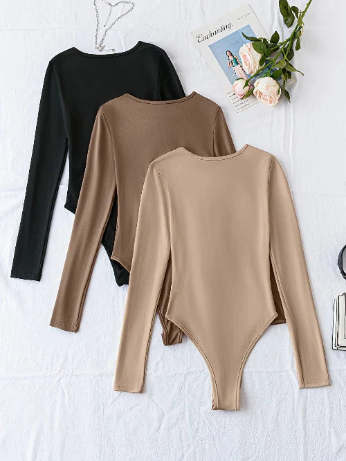 Séraphine™ | Pack de 3 bodysuits à manches longues pour femmes