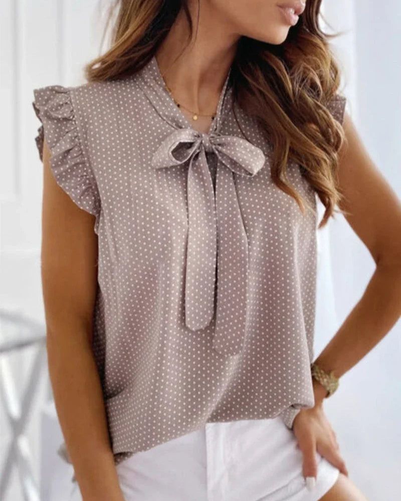Séraphine™ | Blouse avec Détail Nœud pour Femmes