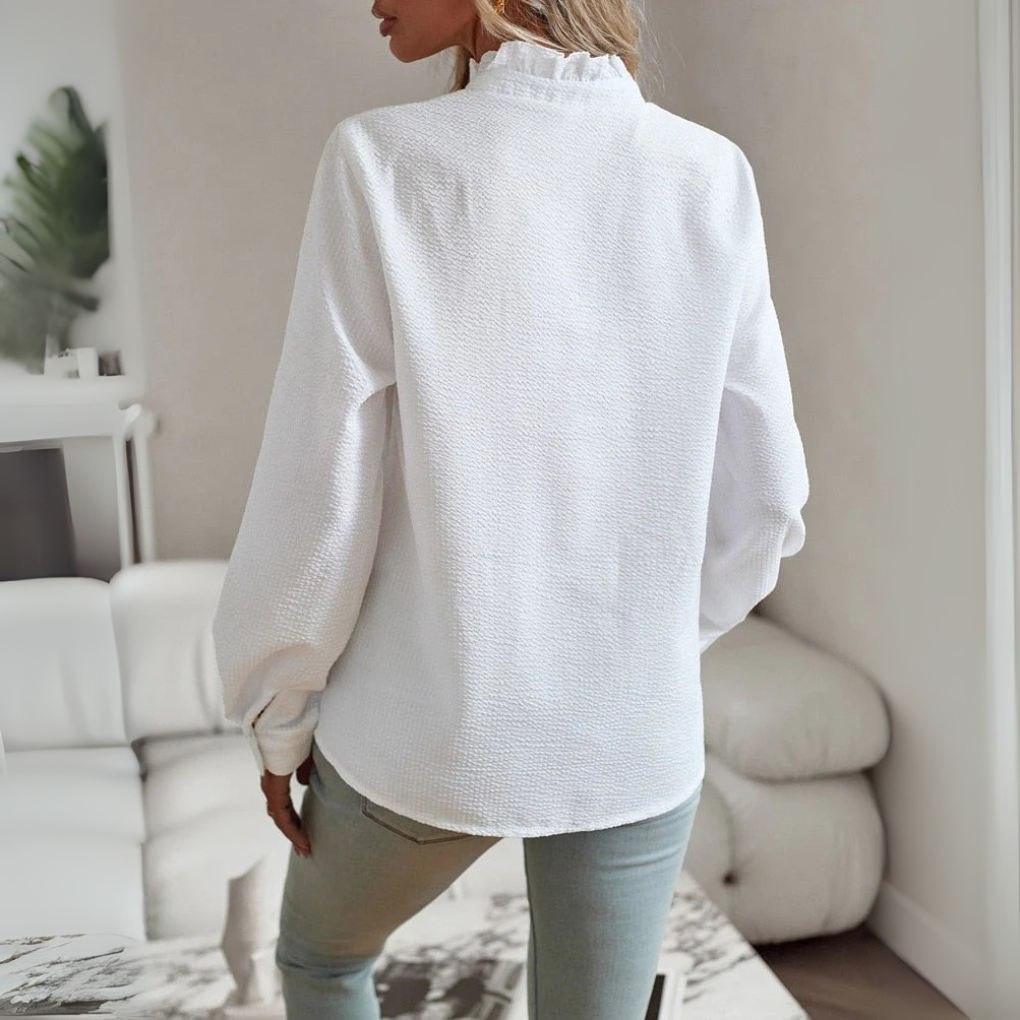 Séraphine™ | Élégante Blouse à Manches Longues