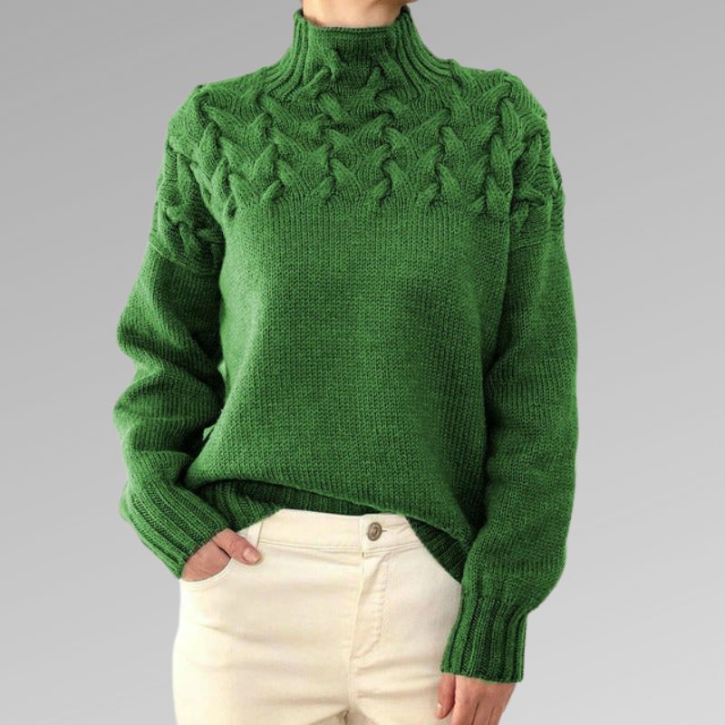Séraphine™ | Victoire | Pull Maille Torsadée Élégante