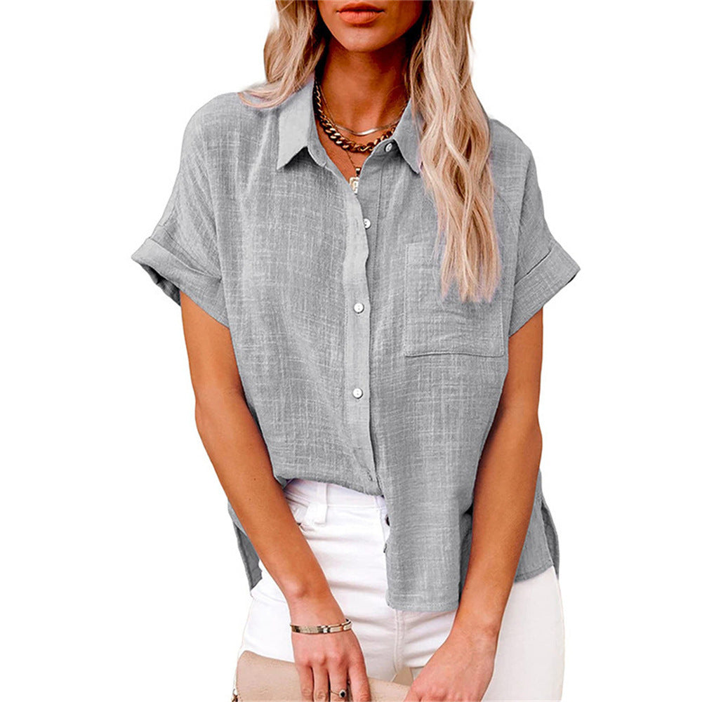 Séraphine™ | Blouse Légère en Coton-Lin pour Femmes