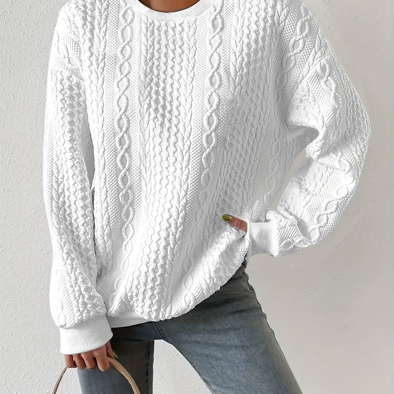 Séraphine™  | Pull torsadé classique pour femmes
