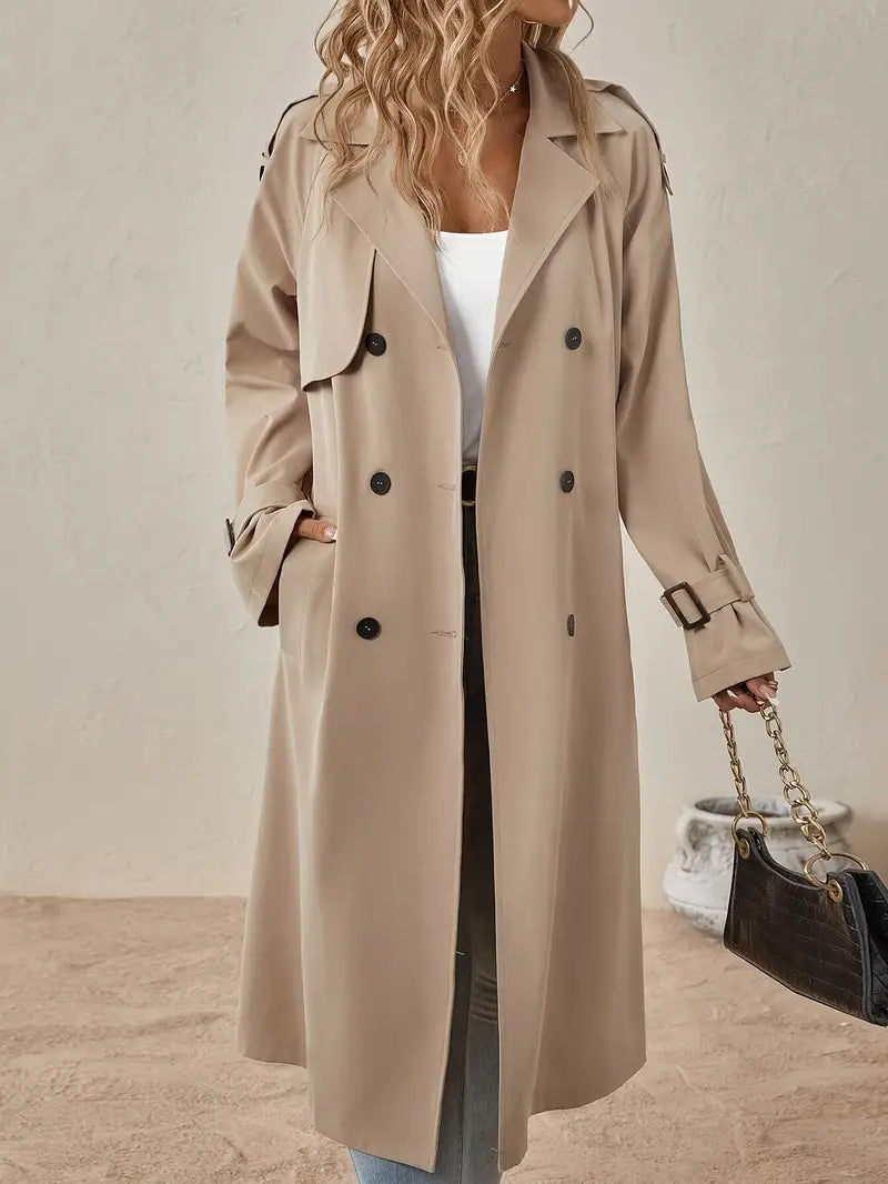 Séraphine™ | Manteau trench long premium pour femmes à boutons - Joelle