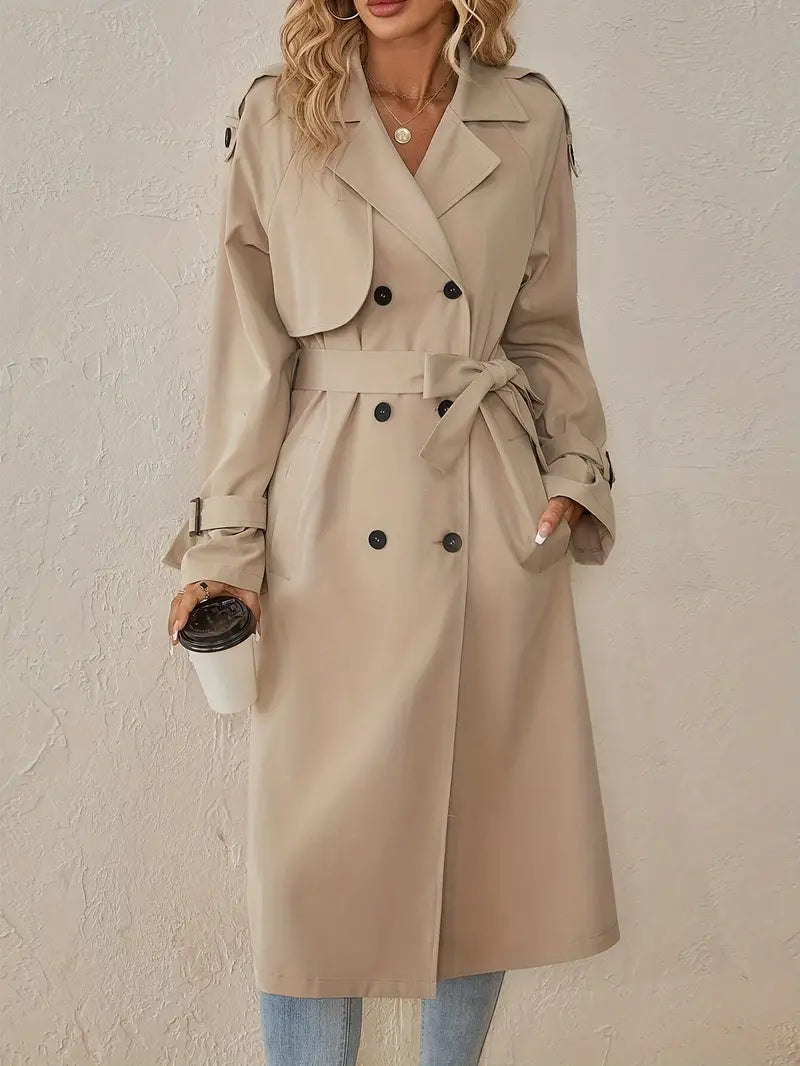 Séraphine™ | Manteau trench long premium pour femmes à boutons - Joelle
