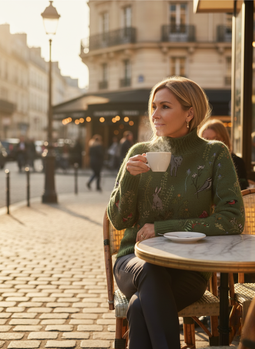 Séraphine™ | Daphné | Pull Tricoté en Laine Mérinos