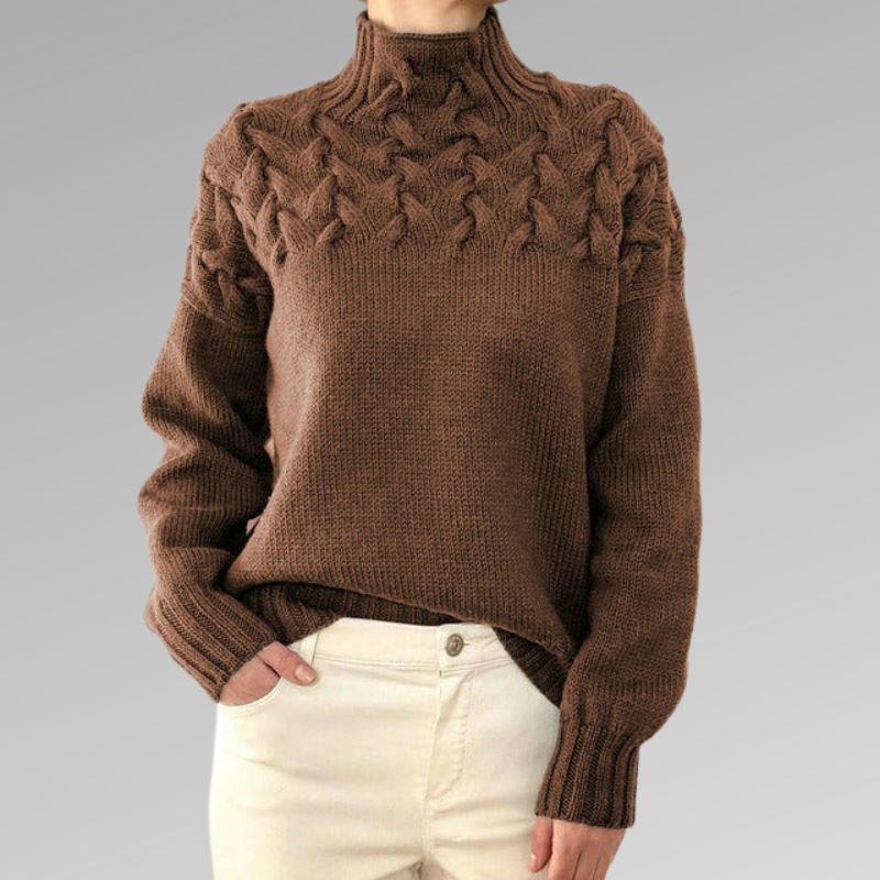 Séraphine™ | Victoire | Pull Maille Torsadée Élégante