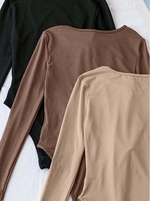 Séraphine™ | Pack de 3 bodysuits à manches longues pour femmes