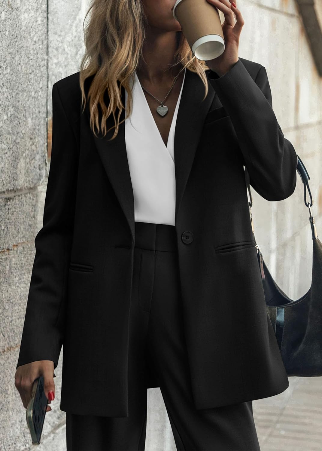Séraphine™ | Ensemble Blazer et Pantalon Femme - Bureau et Casual