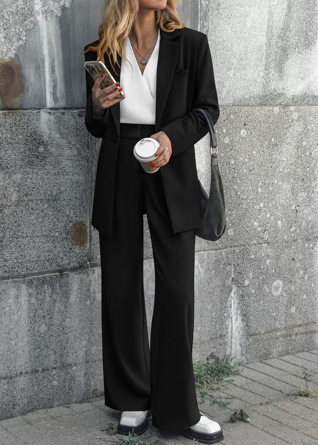 Séraphine™ | Ensemble Blazer et Pantalon Femme - Bureau et Casual