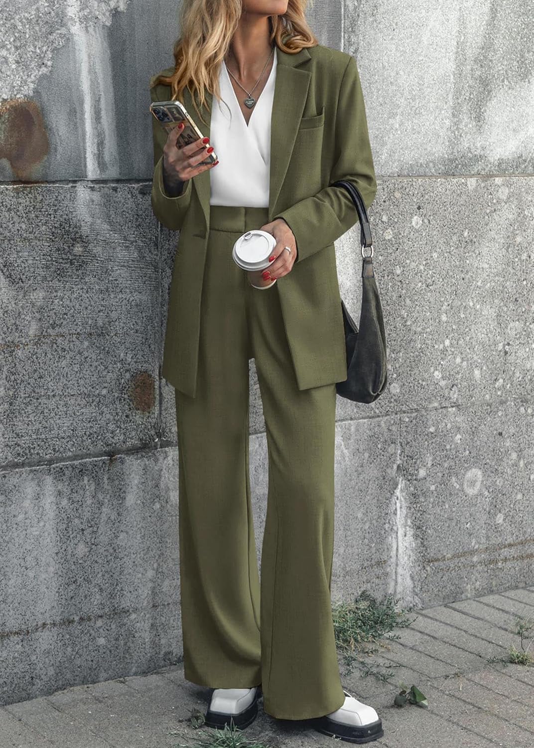 Séraphine™ | Ensemble Blazer et Pantalon Femme - Bureau et Casual
