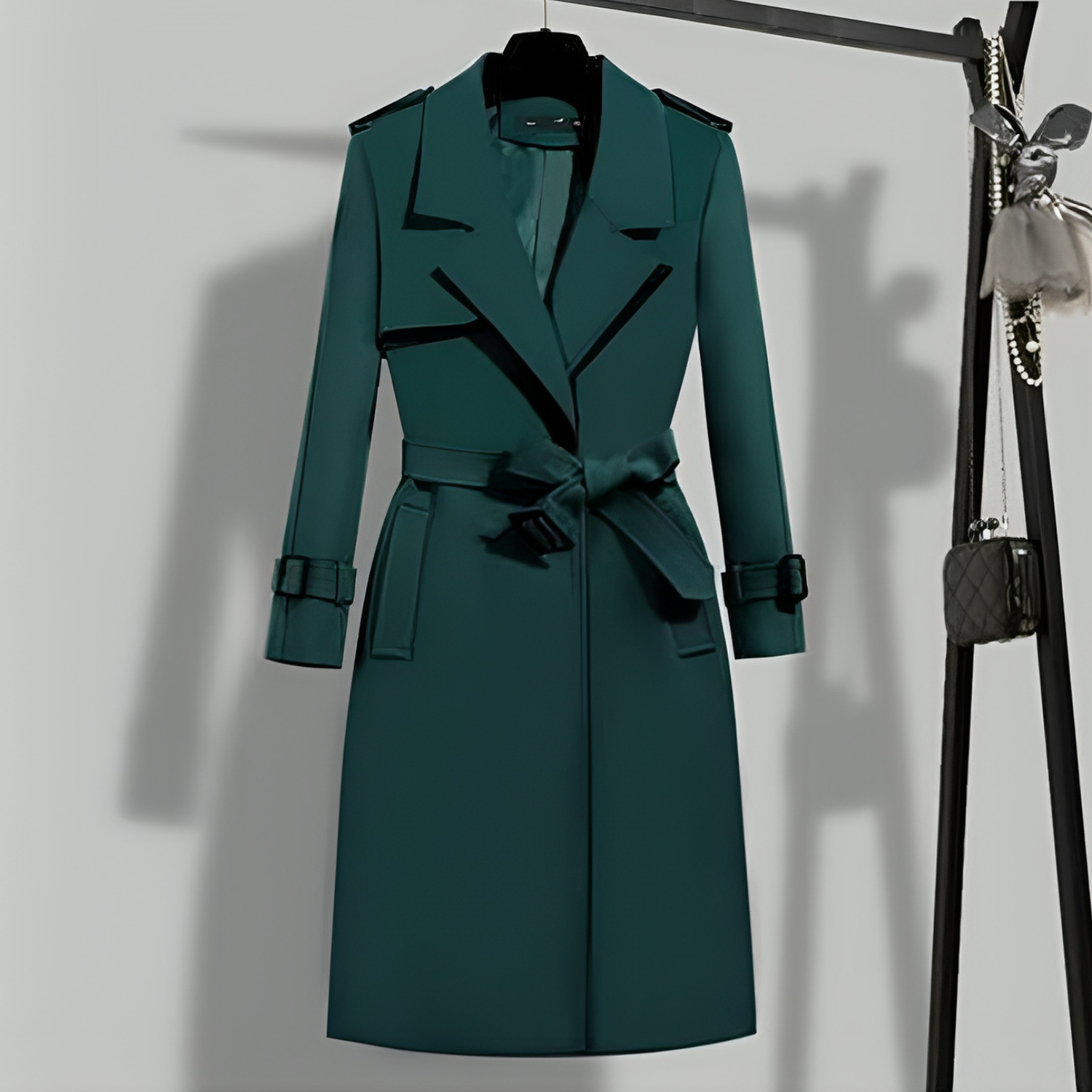 Séraphine™ | Jade - Trench-coat Élégant et Svelte pour Femmes