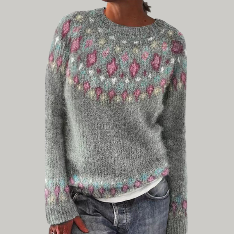 Séraphine™ | Solveig | Pull Motif Nordique Doux