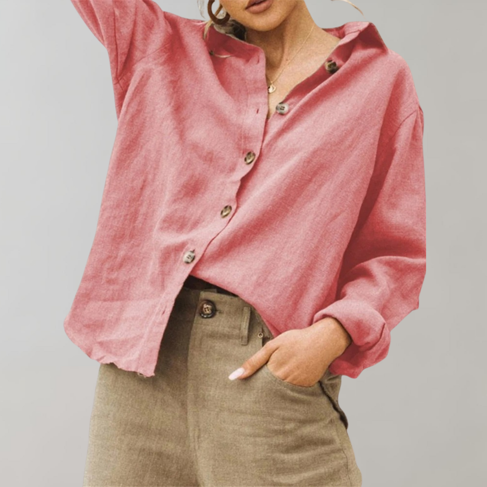 Séraphine™ | ELLA – Blouse Vintage en Lin pour Femmes