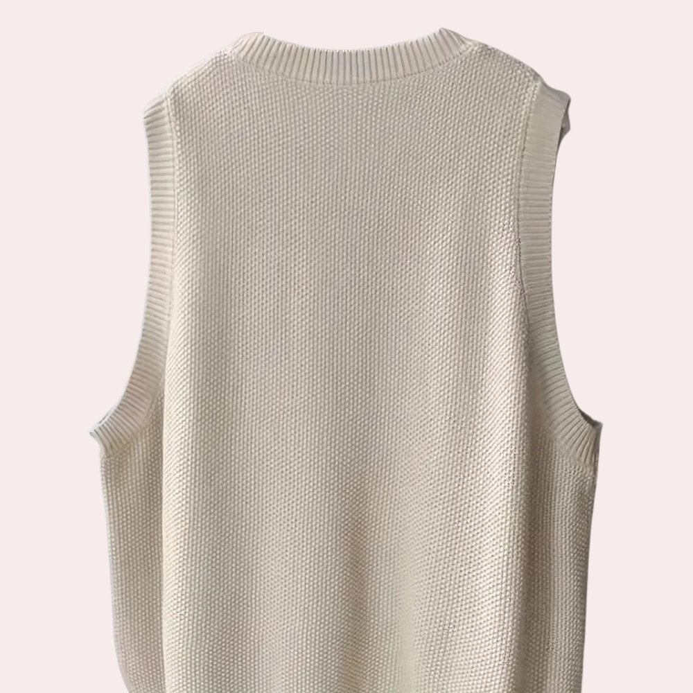 Séraphine™ | Pull sans manches en tricot féminin