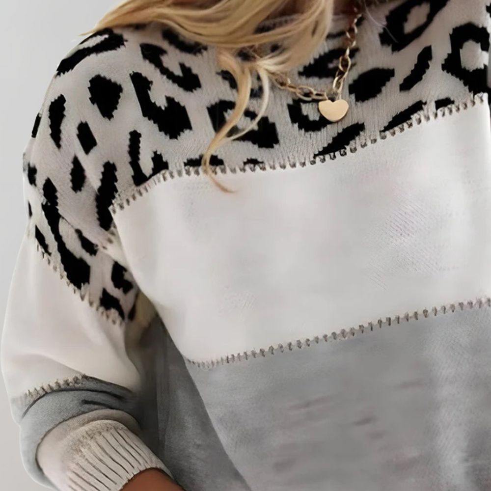 Séraphine™ | Ophélie | Pull Léopard Élégance