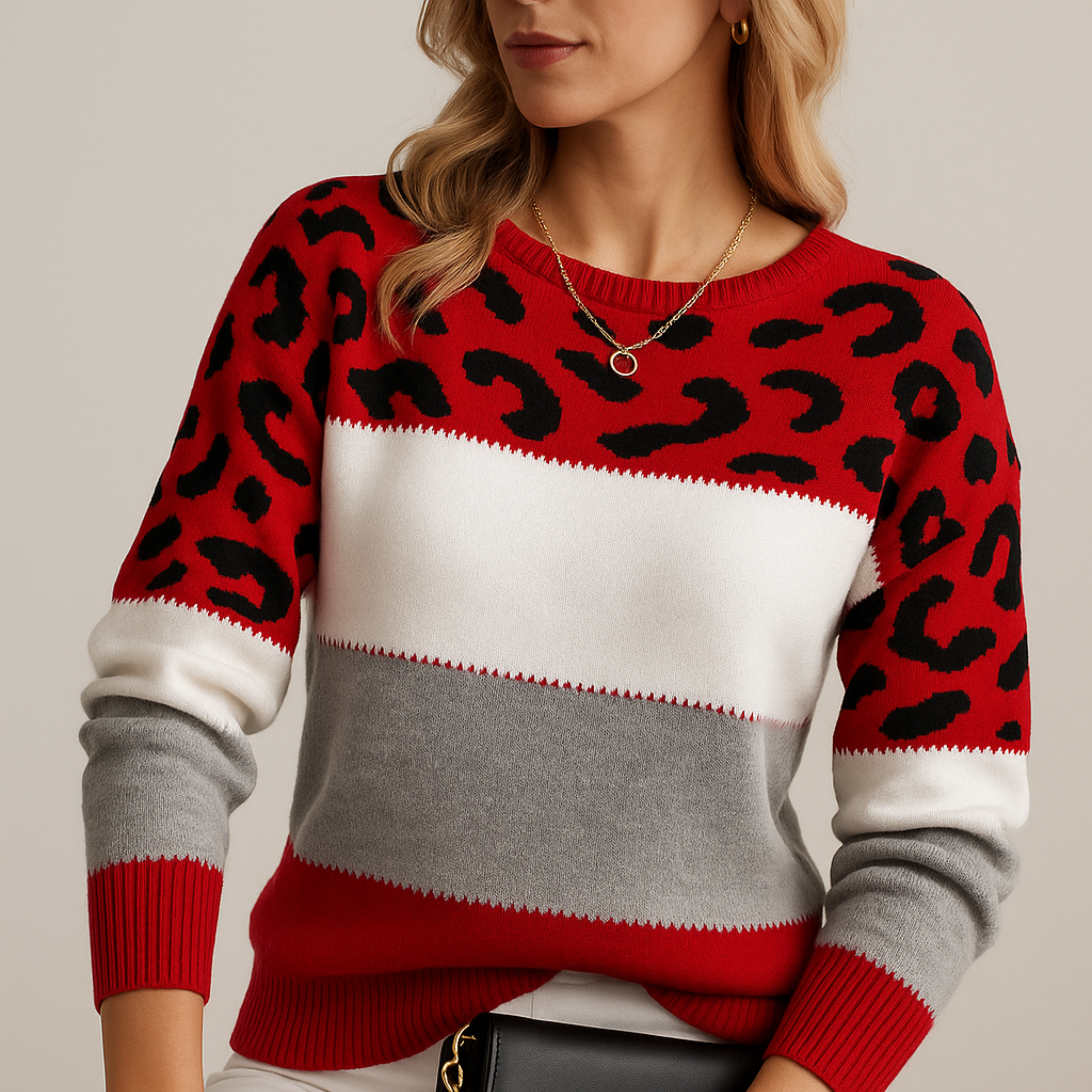 Séraphine™ | Ophélie | Pull Léopard Élégance