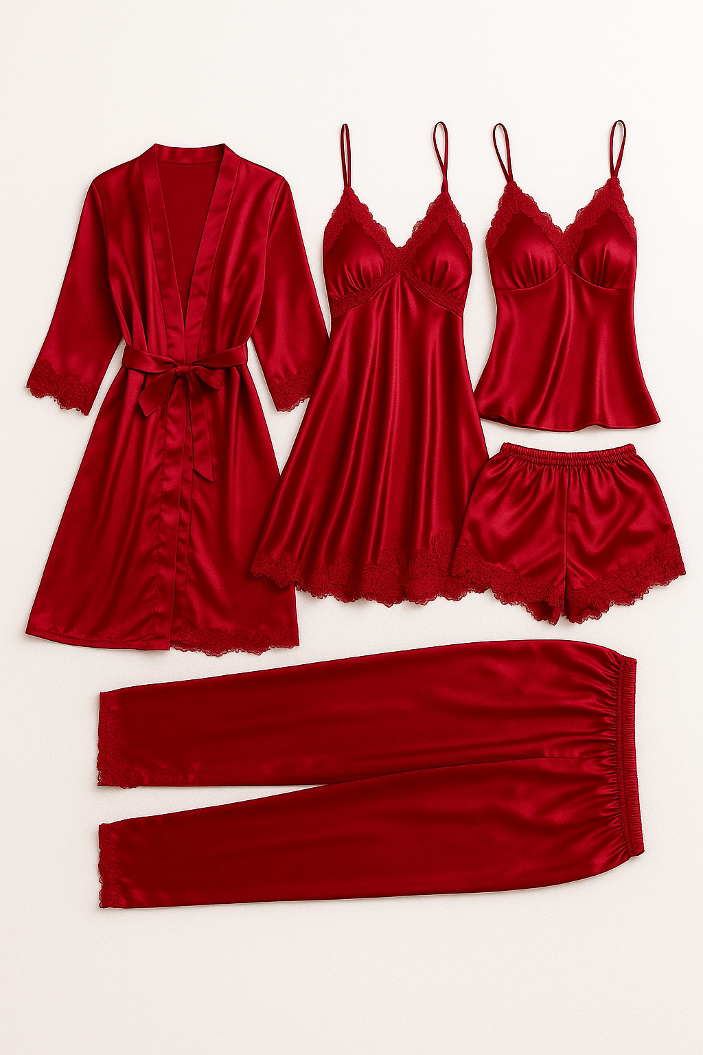 Séraphine™ | Ensemble de Nuit Satiné 5-en-1