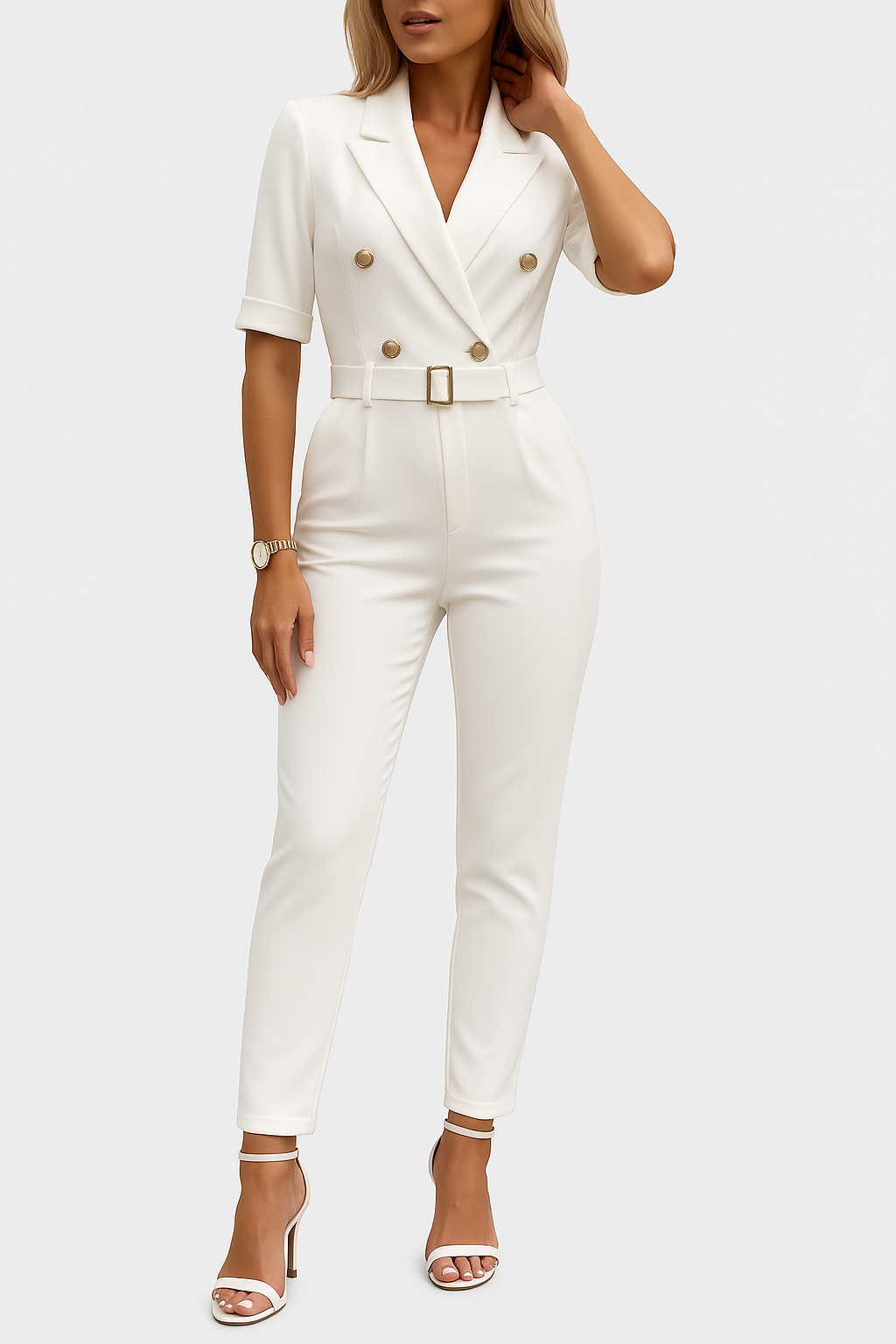 Séraphine™ | Eleganza – Combinaison avec Ceinture pour Femmes