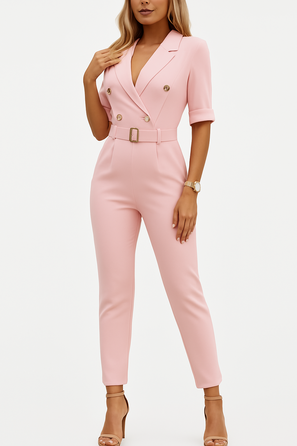 Séraphine™ | Eleganza – Combinaison avec Ceinture pour Femmes
