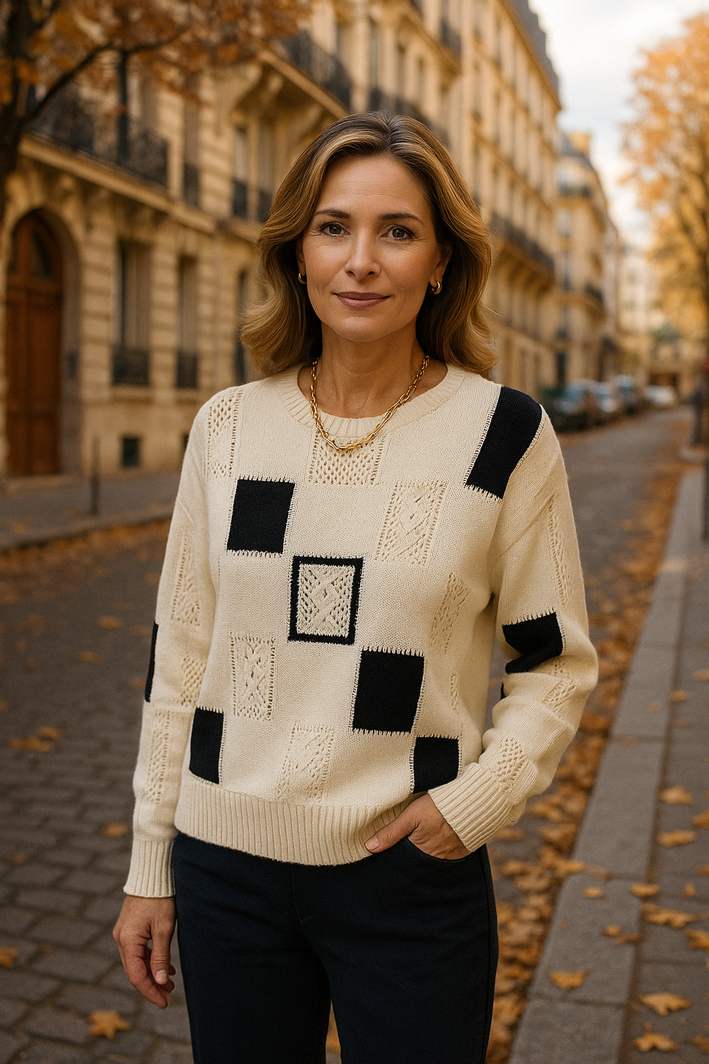 Séraphine™ | Aymbr | Élégant Pull Graphique