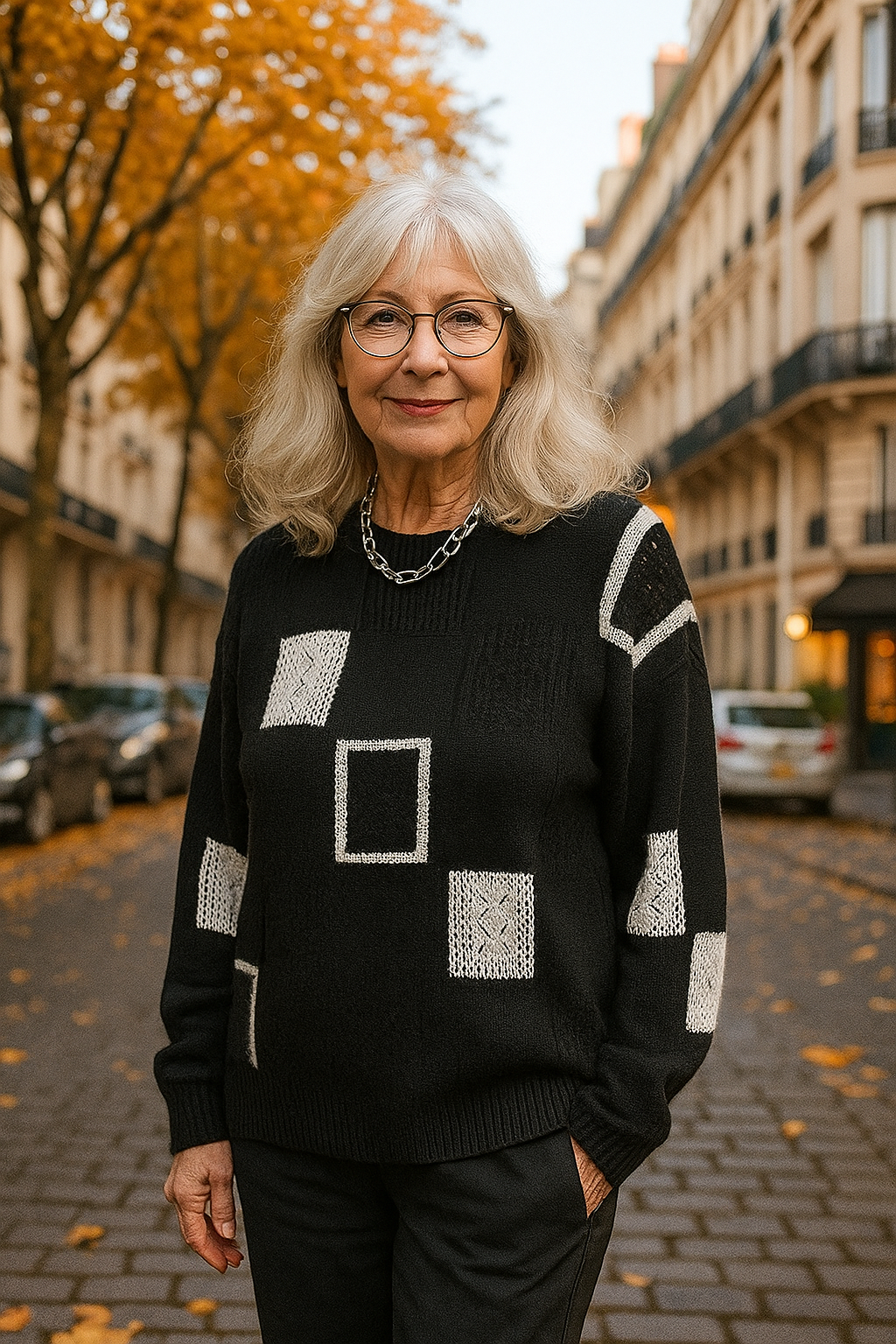 Séraphine™ | Aymbr | Élégant Pull Graphique