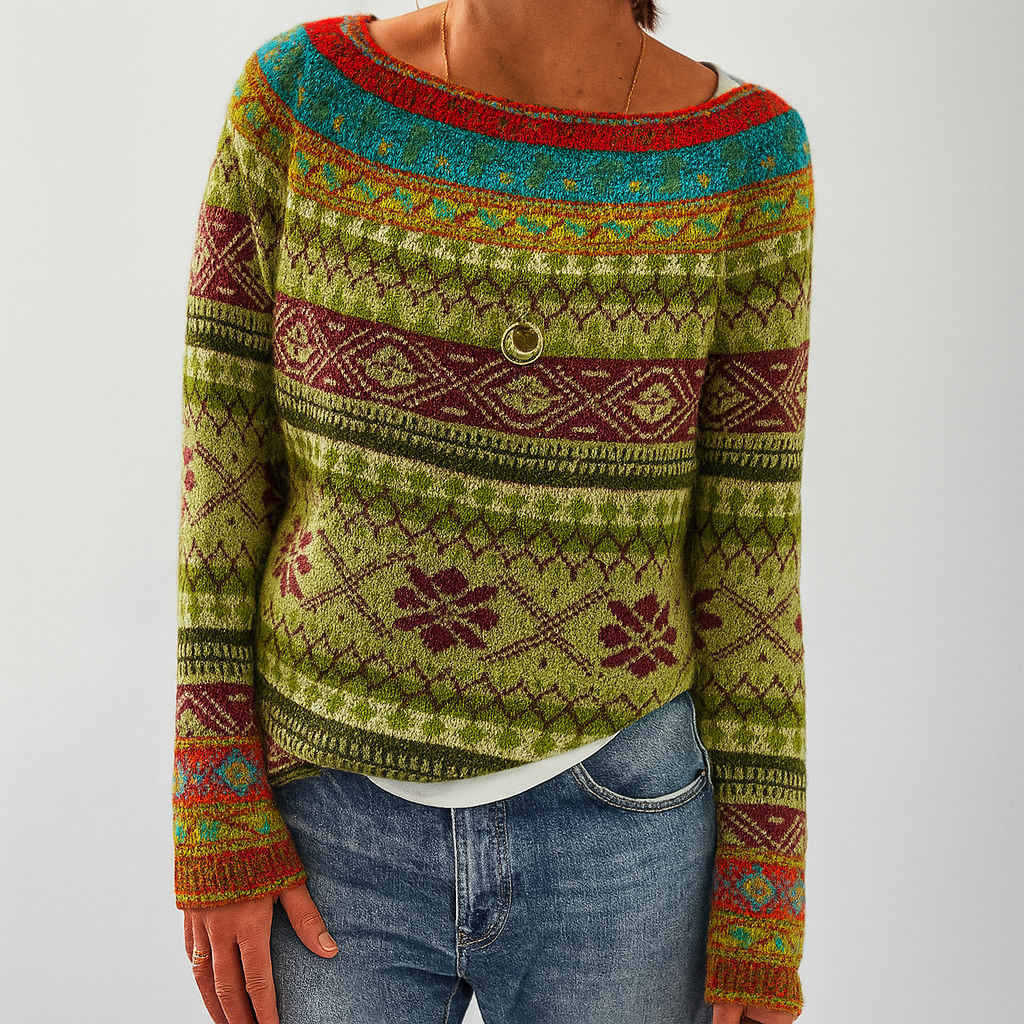 Séraphine™ | Pull rétro en maille pour femmes