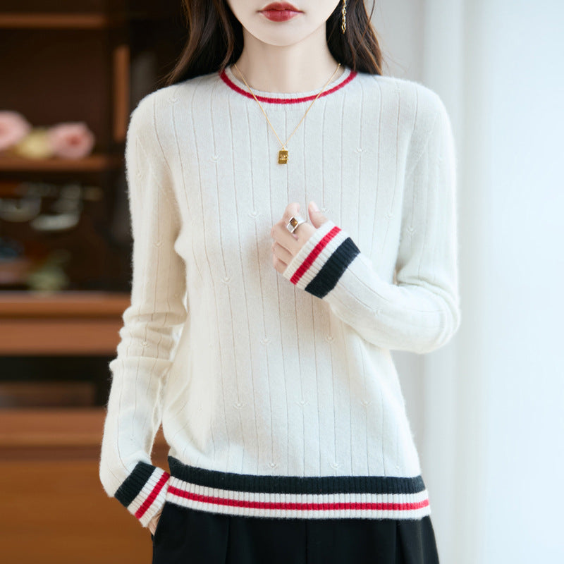 Séraphine™ | Amalia | Pull Rouge Élégance Classique
