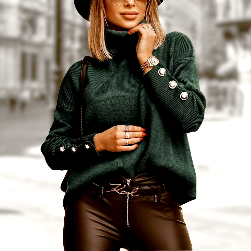 Séraphine™ | Isadora | Pull Col Roulé Oversize & Élégant