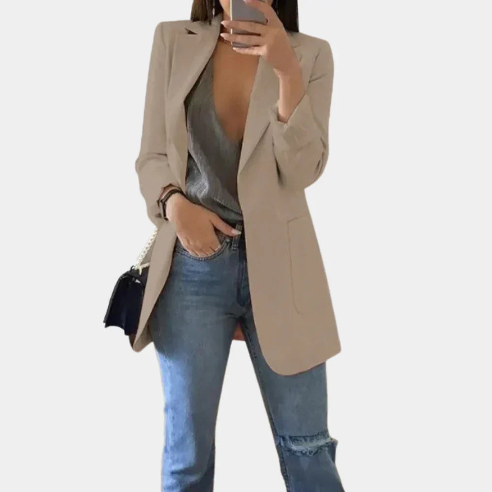 Séraphine™ | Nova – Blazer Long Slim Fit pour Femmes