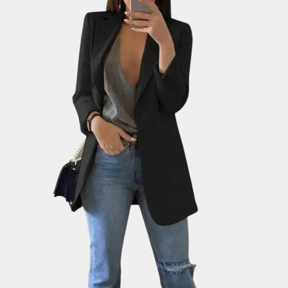 Séraphine™ | Nova – Blazer Long Slim Fit pour Femmes
