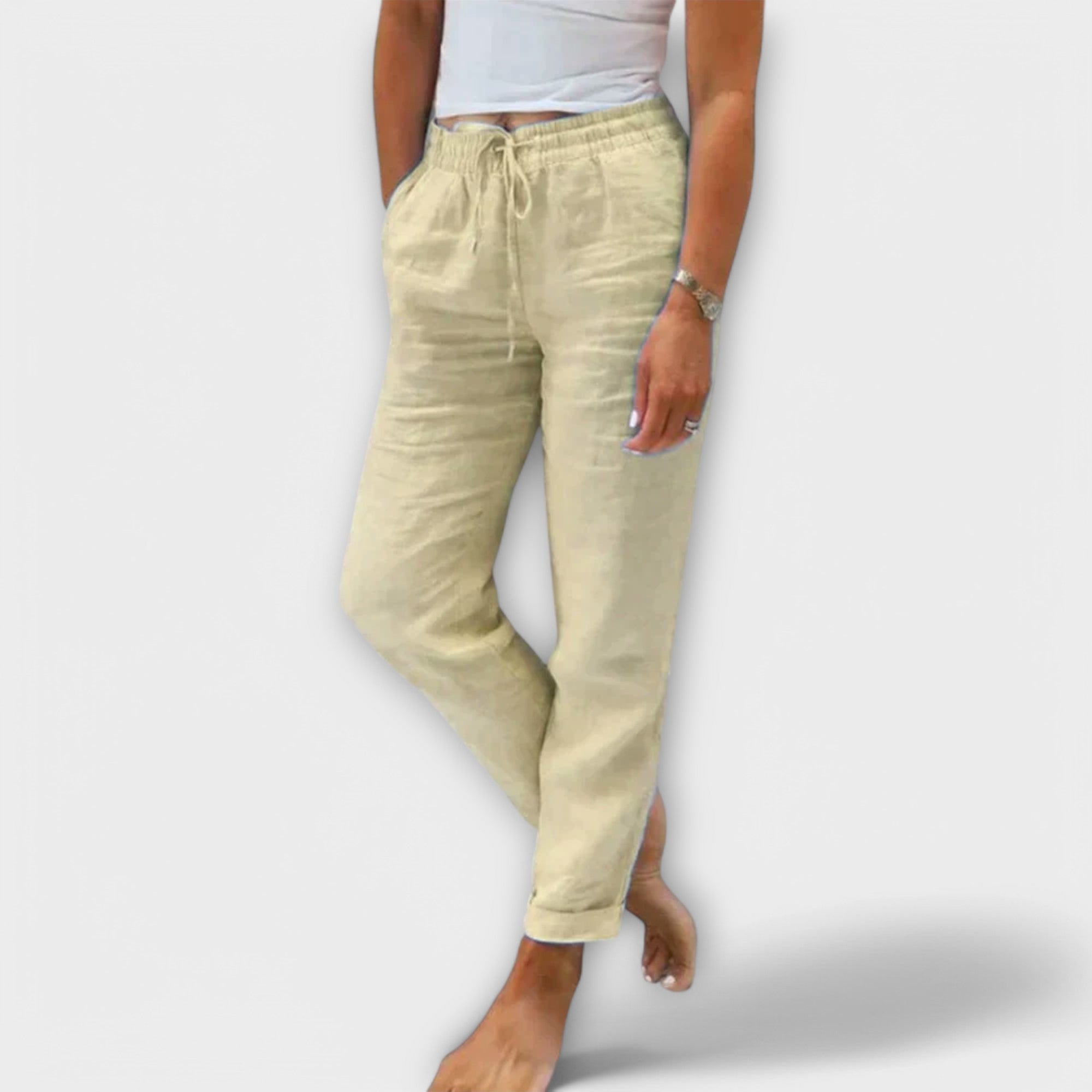 Séraphine™ | Stacy – Pantalon léger en lin