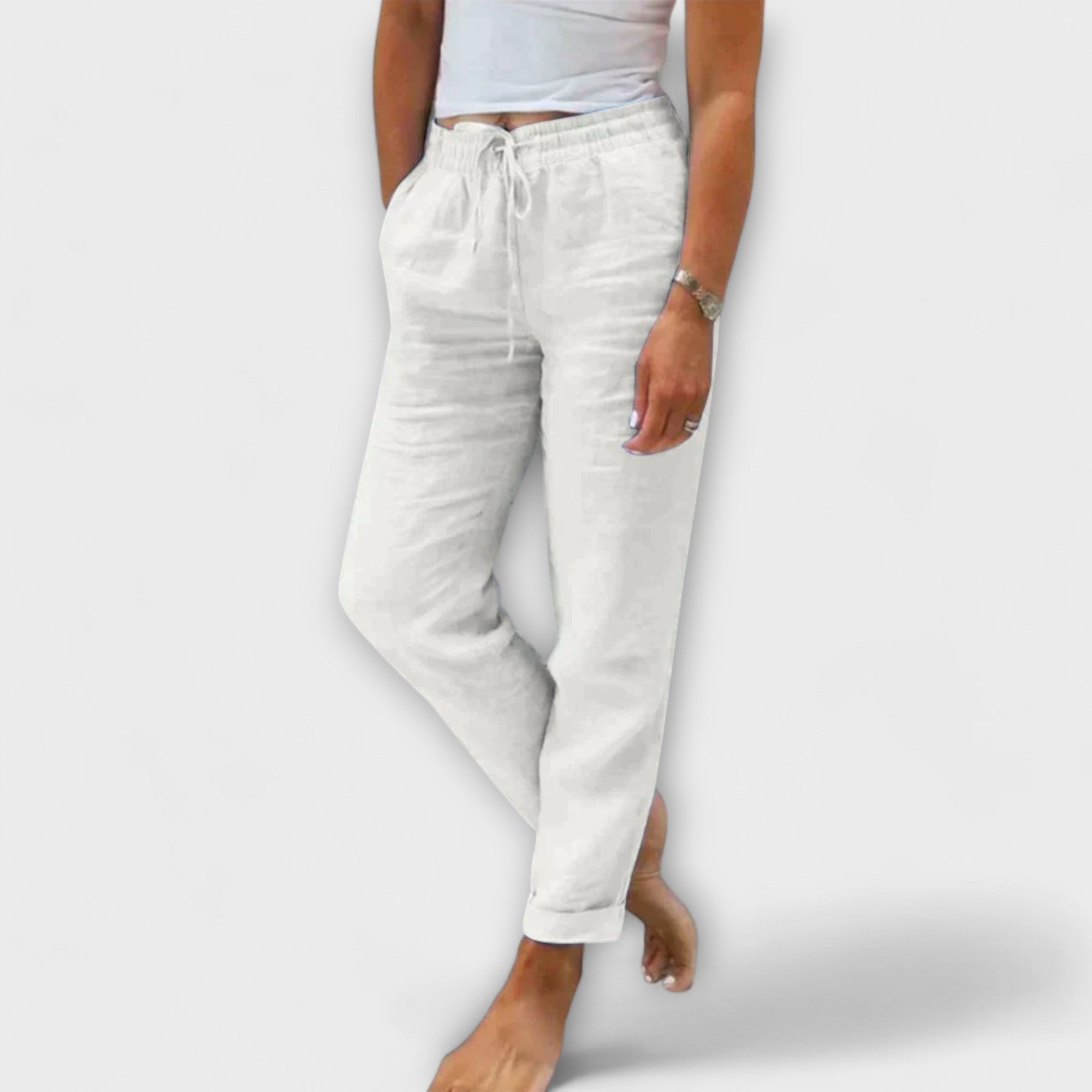 Séraphine™ | Stacy – Pantalon léger en lin