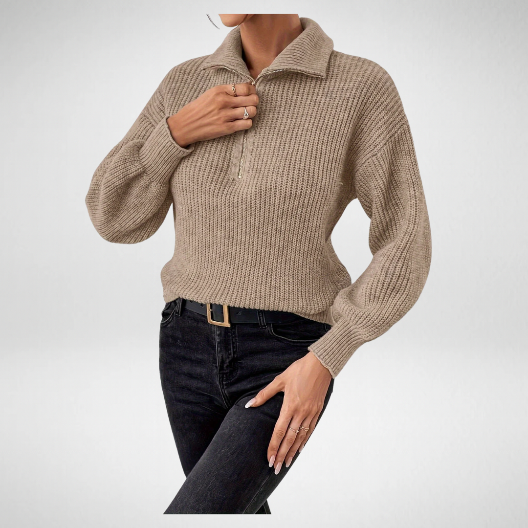 Séraphine | Pull zippé élégant