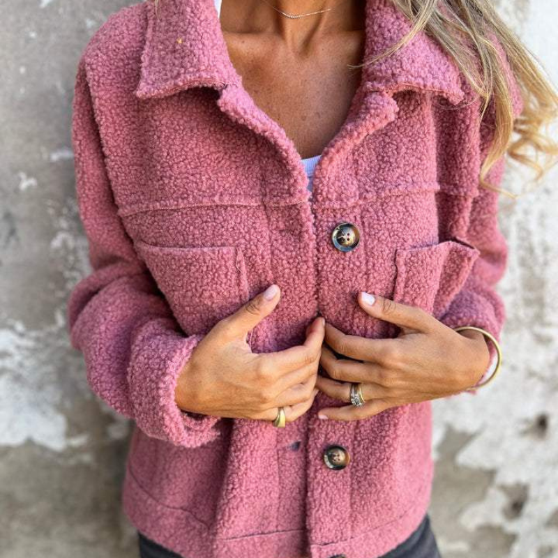 Séraphine™ | Veste en sherpa à boutons